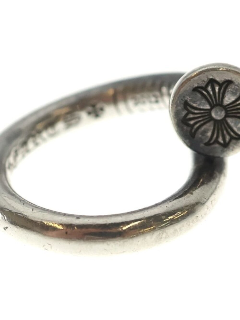 Chrome Hearts Nail Flat Ring Silver - Picture 3 of 6